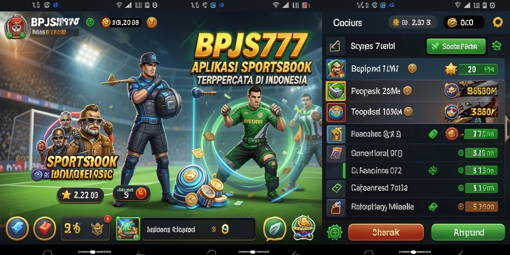 Screenshot BPJS777 menampilkan antarmuka taruhan olahraga yang menarik.