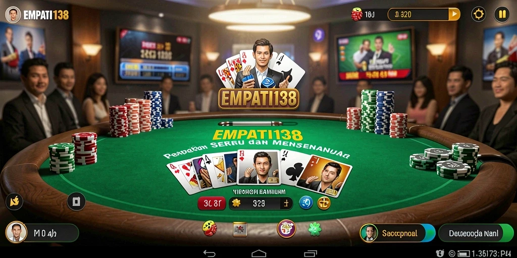 Tampilan gameplay seru dari EMPATI138 dalam bermain Poker.