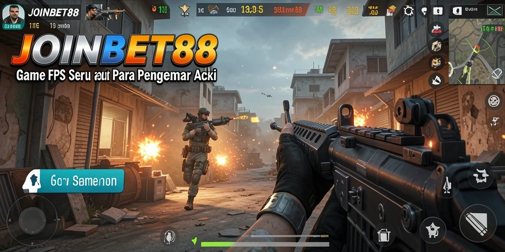 Tampilan gameplay seru dari JOINBET88 saat aksi pertempuran berlangsung.