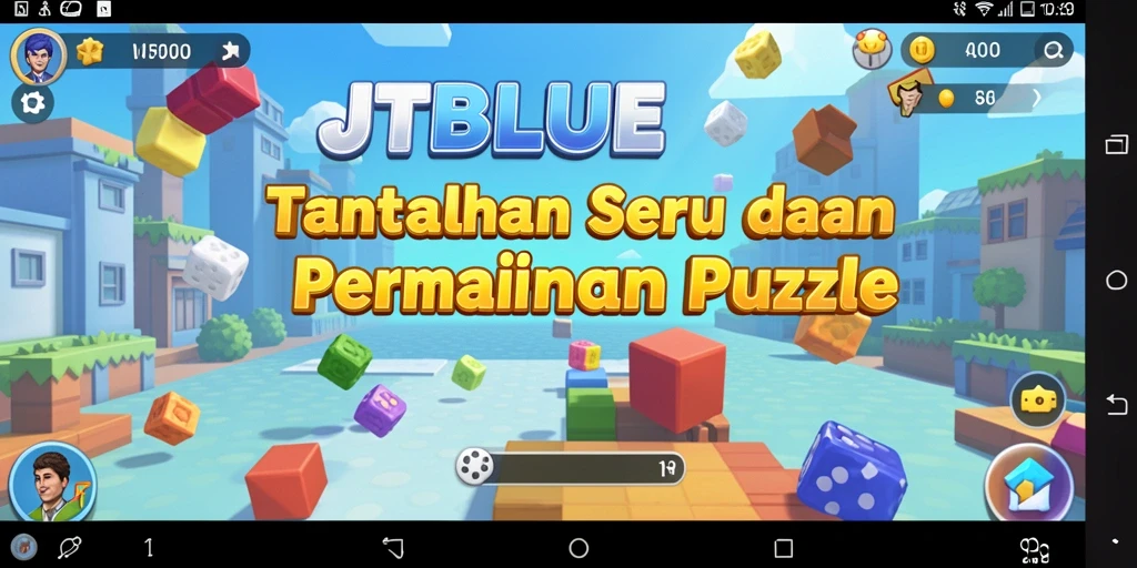 Tampilan gameplay menarik dari JTBLUE dengan berbagai puzzle menantang.