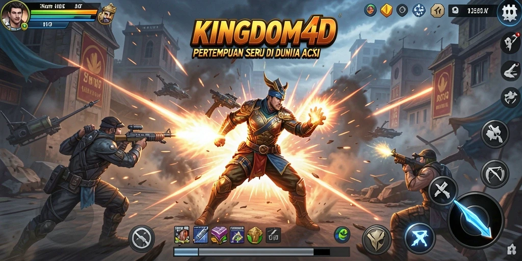 Tampilan gameplay KINGDOM4D yang menegangkan dan penuh aksi.