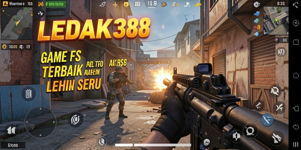 Tampilan gameplay aksi menarik dalam LEDAK388 dengan grafis luar biasa.