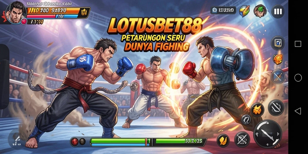 Gameplay seru dan dinamis dari LOTUSBET88 dalam pertarungan Fighting.