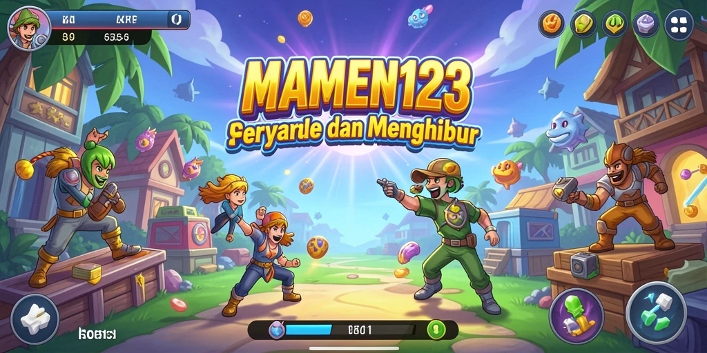 Tampilan gameplay MAMEN123 yang seru dan menantang.