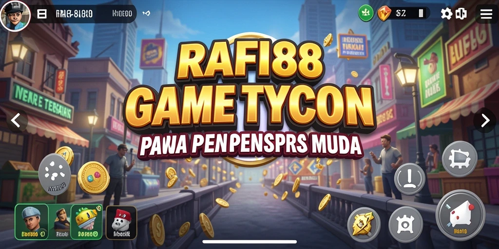 Tampilan gameplay menarik dari RAFI88 yang menampilkan aktivitas manajemen bisnis.