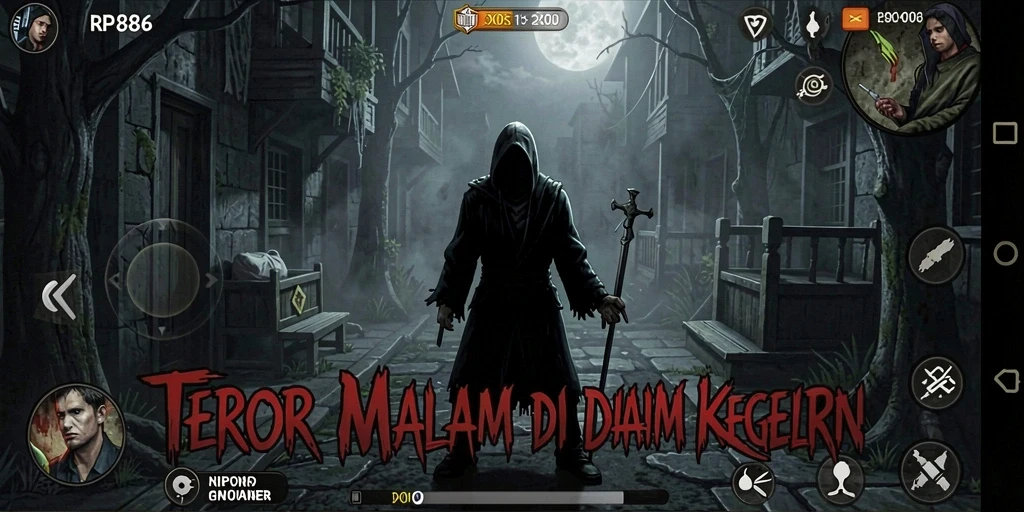 Gameplay RP886 dengan suasana horor yang memukau dan momen menegangkan.