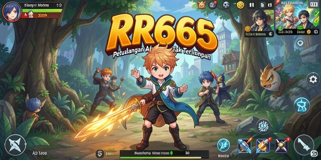 Tampilan gameplay RR666 yang mengasyikkan dan penuh warna.