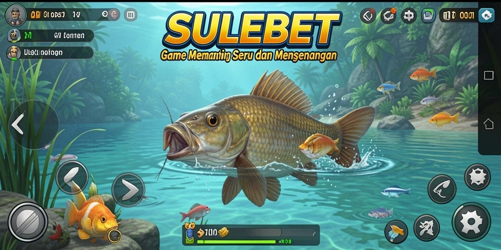 Tampilan gameplay SULEBET yang seru dan menantang saat memancing.