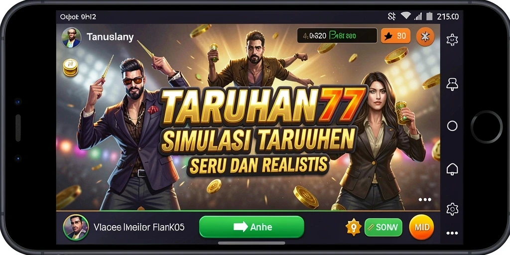 Tampilan gameplay TARUHAN77, menikmati taruhan yang seru dan interaktif.